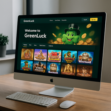 GreenLuck - Desktop Design und Benutzeroberfläche - Österreich Online Casino